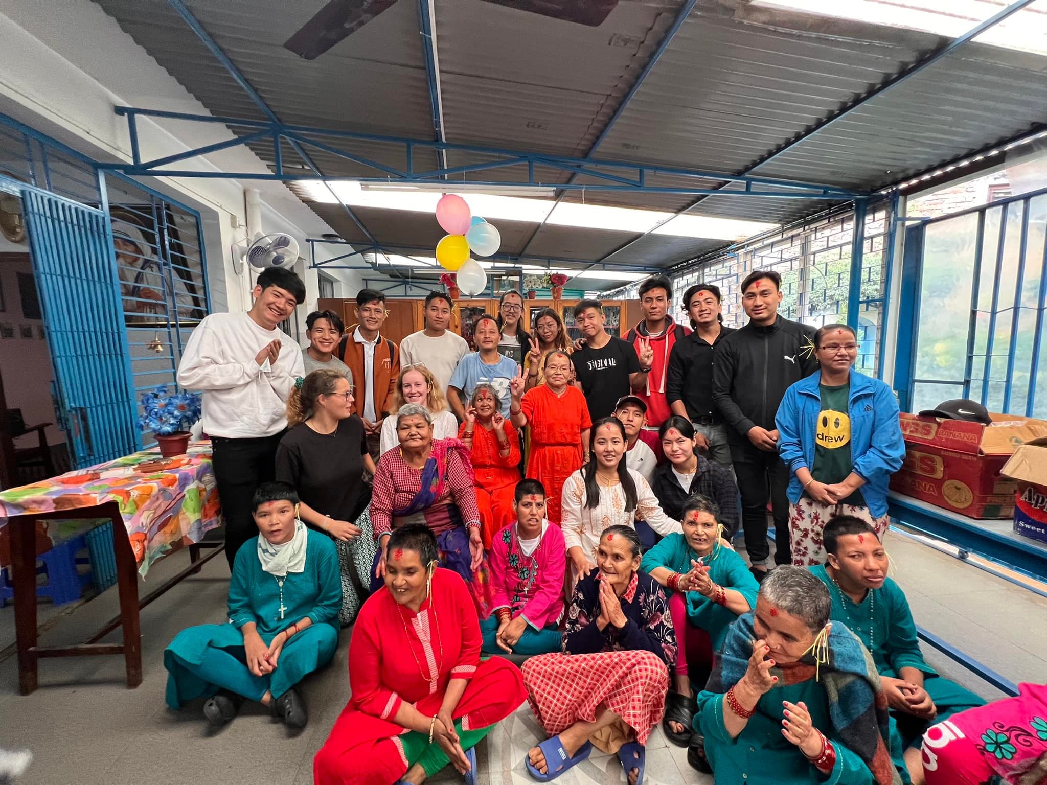 Celebrating with seniors